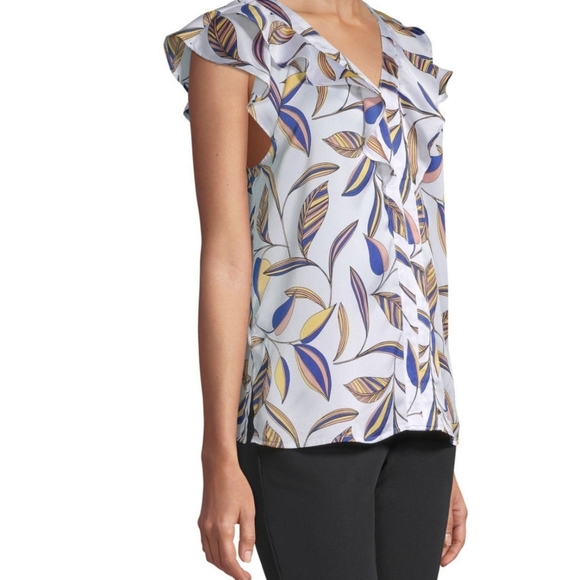 Liz Claiborne Vneck Blouse, size L - Picture 4 of 10